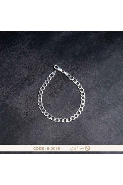 silveraty سوار فيجارو فضة رجالي عيار 925 مطلي روديوم