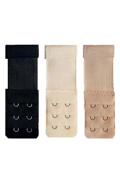 Noonedibs Bandă extensibilă pentru sutien pentru femei, cu trei rânduri de el...
