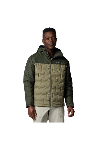 Columbia Grand Trek IV Down Hooded Erkek Yeşil Outdoor Mont WM9710-397