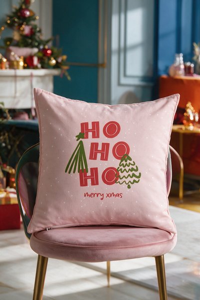 LadiesHome New Year Themed Throw Pillow Cover 43X43 cm Digital Printed Decora...