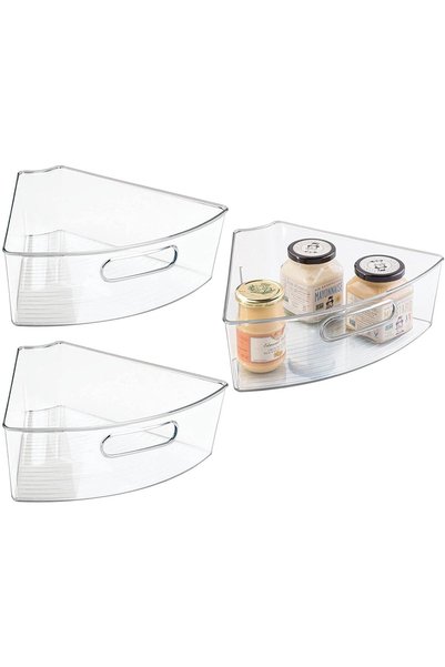 Noonedibs Organizator de depozitare din plastic pentru dulapuri de bucătărie ...