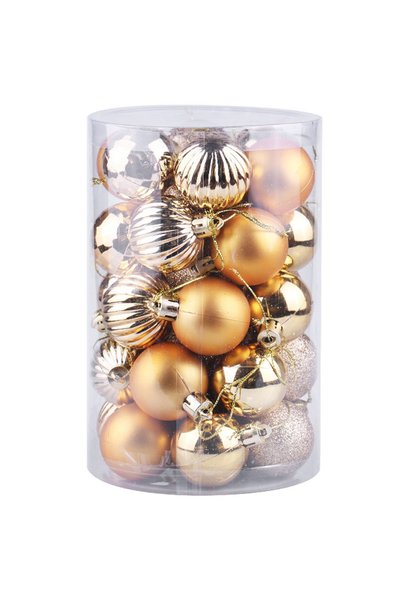 Noonedibs Ornamente de Crăciun cu globuri, Set de 34 de globuri de Crăciun 4 ...