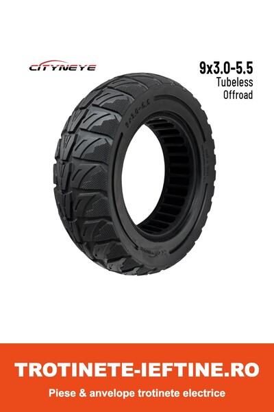 KuKirin Плътна гума 9x3-5.5 за G2 Pro |   Устойчива на пробиване плътна гума -