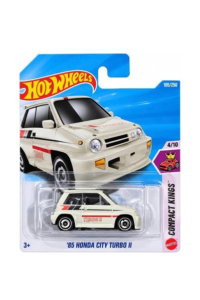 HOT WHEELS '85 Honda City Turbo Ii White Toy Car
