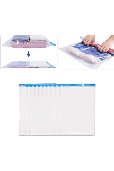 Noonedibs Pachet de 10 saci de compresie vidați, economisind spațiu 35 x 50, ...