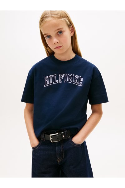 Tommy Hilfiger تي شيرت برقبة دائرية مزين بشعار