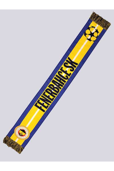 Fenerbahçe Sarı Lacivert Şampiyonlar Ligi Unisex Dokuma Atkı