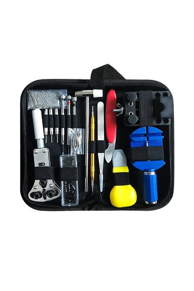 Generic Brand Trusă de reparare ceasuri 147 buc, set de scule profesionale pe...