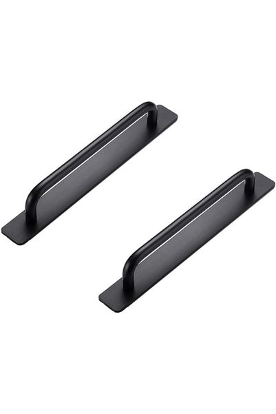 Noonedibs Set de 2 mânere autoadezive din aluminiu pentru dulap, dormitor, ba...