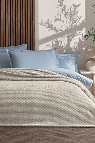 Puffy Aina Single Wellsoft Blanket - Sand Beige