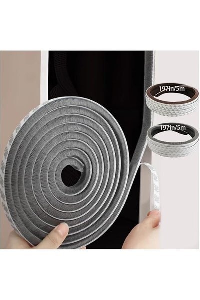 GENERAL Weatherproof Door Insulation Tape, Self-Adhesive Sealing Tape 5m Long...