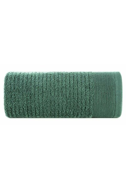 Eurofirany Prosop, Naomi, verde inchis, 50 x 90 cm, 500 g/m², cu dungi si bor...