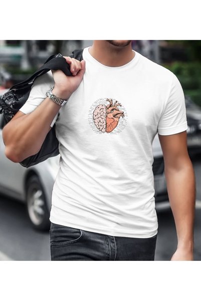 Bk Gift Brain and Design White T-Shirt-1