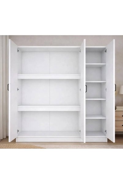 MODENZA %100 MDF Yatak Dolabı ve Yüklük Beyaz