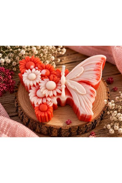 OEM Lumânare parfumată, fluture, ceară de soia, aromă de turtă dulce, 80 g