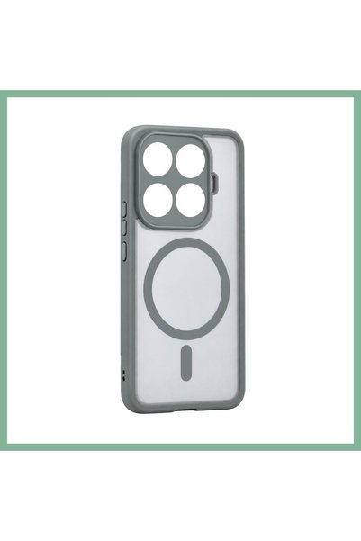 BŞK VİRGO غطاء Mi 15T Pro Loji Magsafe - رمادي BSK2026