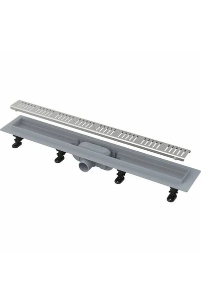 Generic Brand APZ10 Canal de scurgere simplu cu grătar perforat, 750mm, Oțel ...