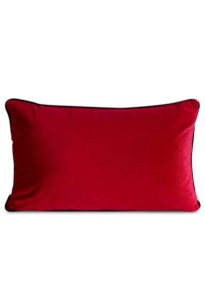 Eurofirany Perna decorativa, Eurofirany, Gaja 3, rosie, 30 x 50 cm, din catif...