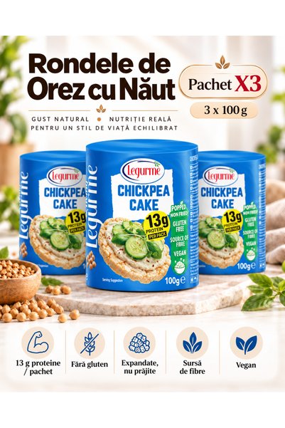 Legurme Rice rolls with chickpeas 100g X3