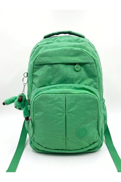 Maxx Rucsac școlar Crinkle cu mai multe compartimente, verde