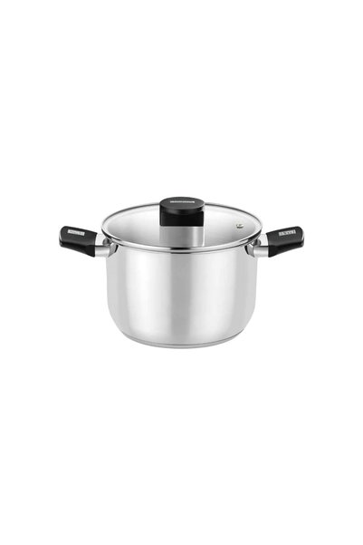 MONİX Cooking pot, stainless steel, with lid, 18 cm / 3 L, "Elite" -