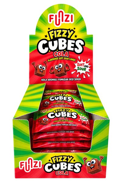Funzi Fizzy Cubes Kola 20Gr X 24 Adet
