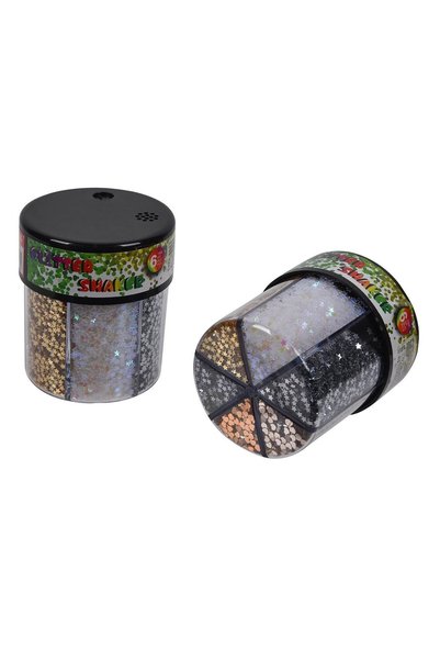 OEM Shaker cu confetti în 6 culori, 70g, pentru artizanat, cu capac rotativ