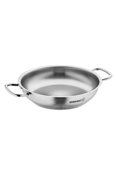 KORKMAZ Paella pan, stainless steel, 36cm/6L, "Proline" -