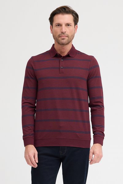 ENQUE Men's Polo Neck Long Sleeve Sweatshirt