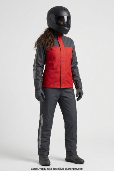 Yaren Flexible Breathable Seamless Biker Raincoat Set (Women's Pocketless)
