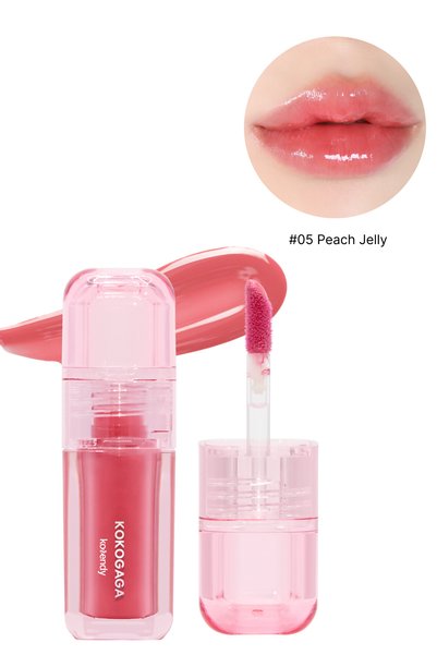 Korendy KOKOGAGA - Nyang Jelly Glow Tint #05 Peach Jelly - Kuşburnu Meyvesi Ö...