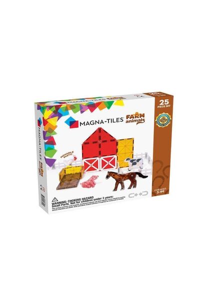 Generic Brand Magna-Tiles Μαγνητικό Παιχνίδι Κατασκευών Αγροτικά Ζώα για Παιδ...
