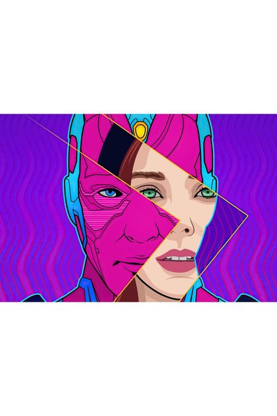 OEM Poster Wanda Vision Ilustrație Digitală 4k, 61x90 cm, poster9396