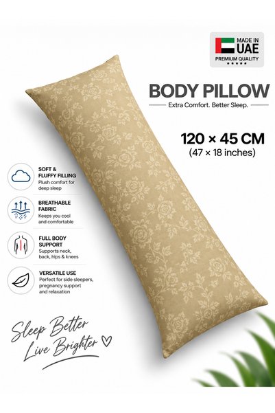 zeetwo Bedsheet Set, Beige Floral Pattern, 100% Cotton, 95 GSM