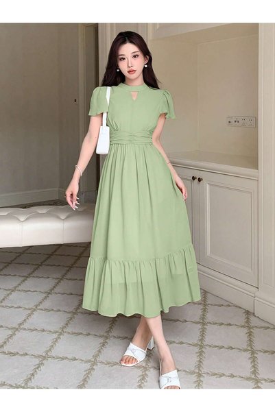 Sheya Rochie midi, verde