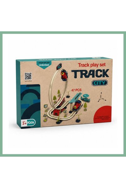 BŞK VİRGO SH40599 مجموعة قطار ألعاب مكونة من 47 قطعة مع حقيبة BSK2026