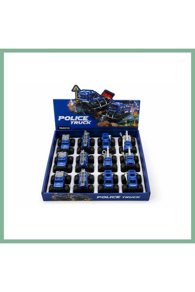 BŞK VİRGO 779-69 Double-Friction Metal Diecast Police Car (Price Is for One I...
