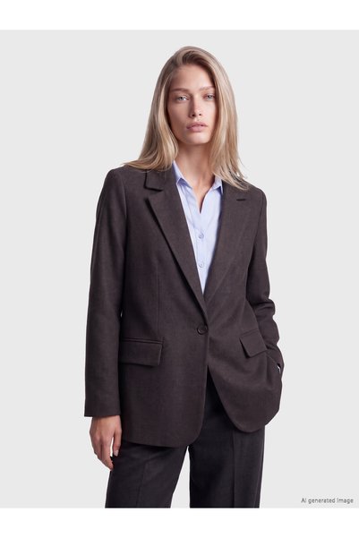 LC Waikiki سترة نسائية من NEVAVM Farkily LCW Vision Anthracite ذات تصميم عادي...