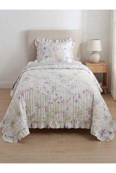 Generic Brand Vera Soft Double-Sided Cotton Single Bedspread - Multi-Purpose ...