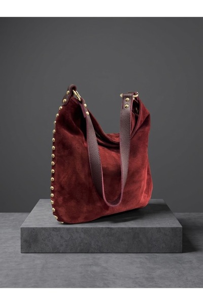 My Easy Shop Mesbag Women's Bag Real Suede Leather Shoulder Bag