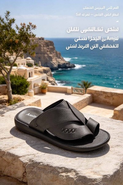 NajdEva Shop صنادل رجالية عربية مصنوعة يدويًا في السعودية من الجلد الأصلي مع ...