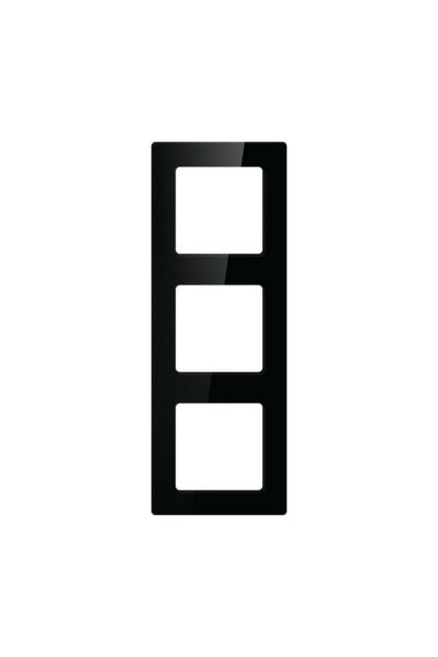 Avatto Cadru pentru intrerupatoare de lumini N-TS10-Frame-B3, triplu (negru)