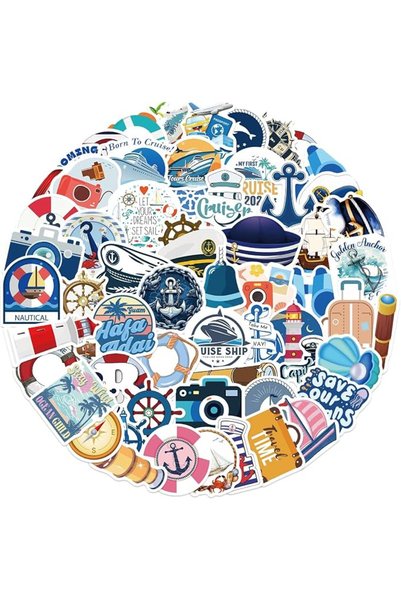 Generic 50Pcs Ocean Animal Stickers Marine Life Vinyl Decals for Adult Teen K...