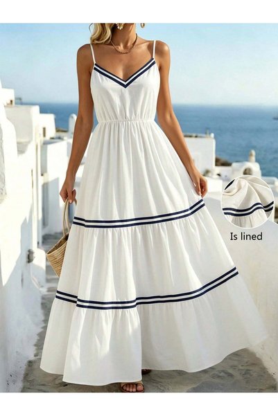 Sheya Rochie maxi, alb