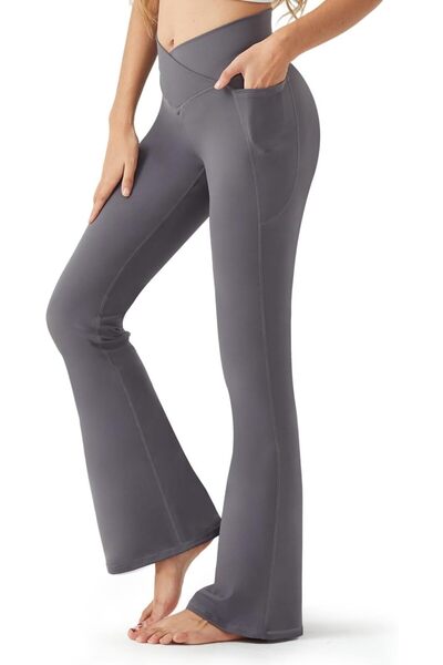 OtherMax Colanți Sport Damă pentru Yoga Extensibili de Antrenament Lungi Gri XL