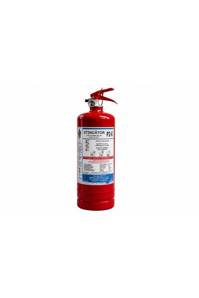 Generic Brand Преносим прахов пожарогасител P2-E, класификация за гасене на п...