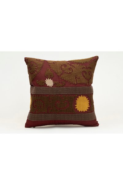 Kilim Whole Sale غطاء وسادة مصنوع من قماش سوزاني الأوزبكي، مقاس 40×40 سم
