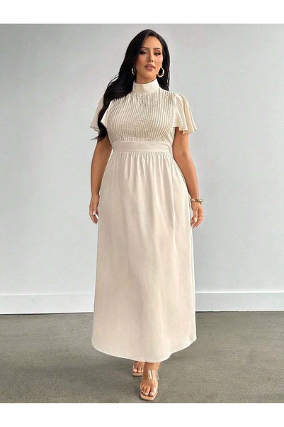Sheya Rochie maxi, crem