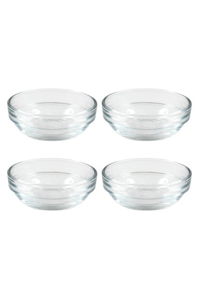 Duralex Set of 4 bowls, made from glass, 6 cm / 36 ml, "Lys" -