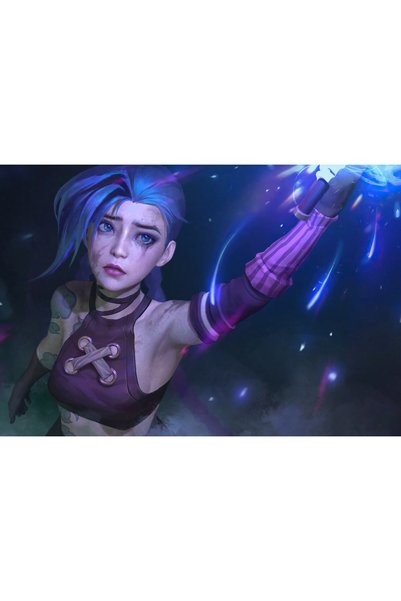 OEM Αφίσα Arcane Jinx Fan Art 4k, 61x90 εκ., poster10040